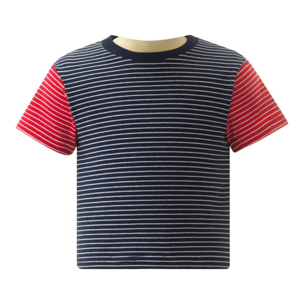 Stripe Jersey Short Set - T-shirt