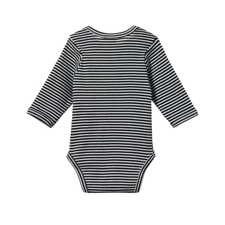 Long Sleeve Bodysuit - Navy Stripe