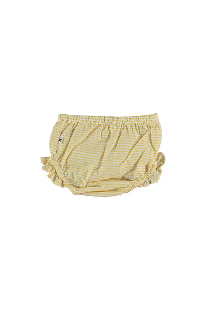 Striped Baby Bloomers - Yellow - 3M - Bloomer