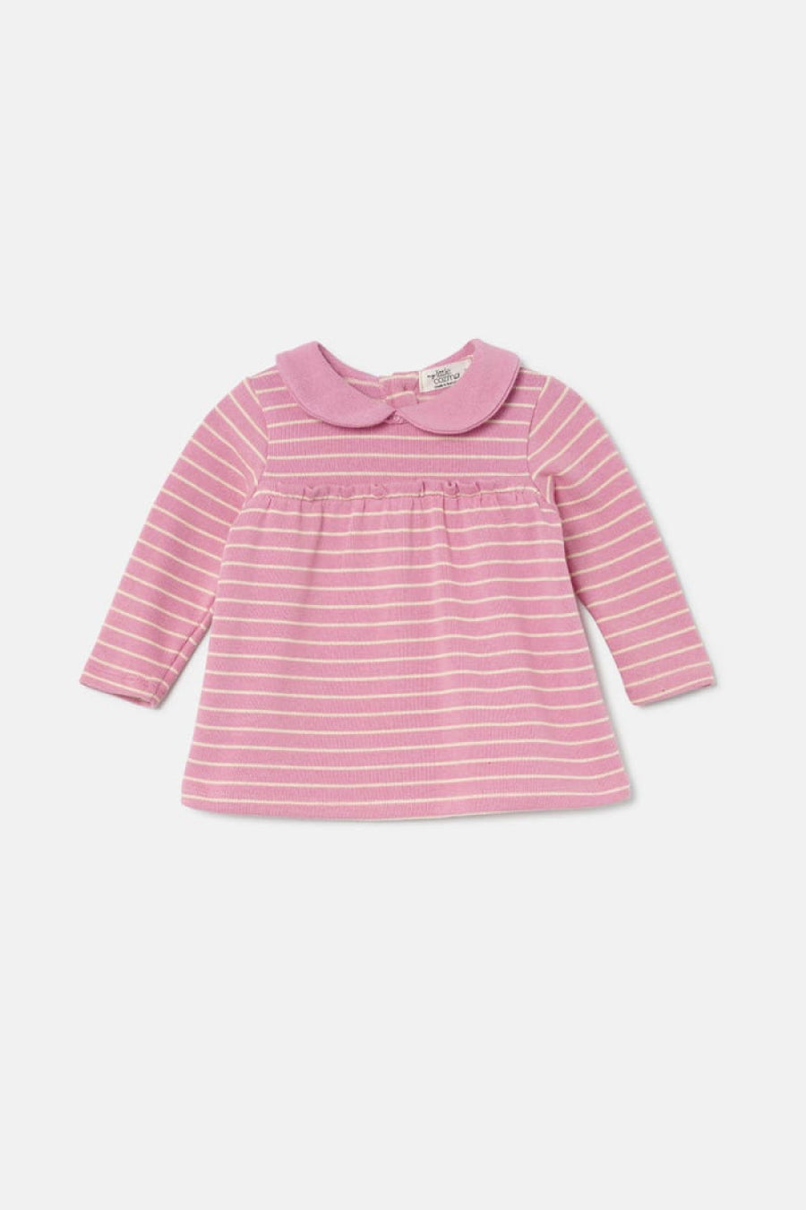 Striped Baby Dress - Pink-Stone - Dresses