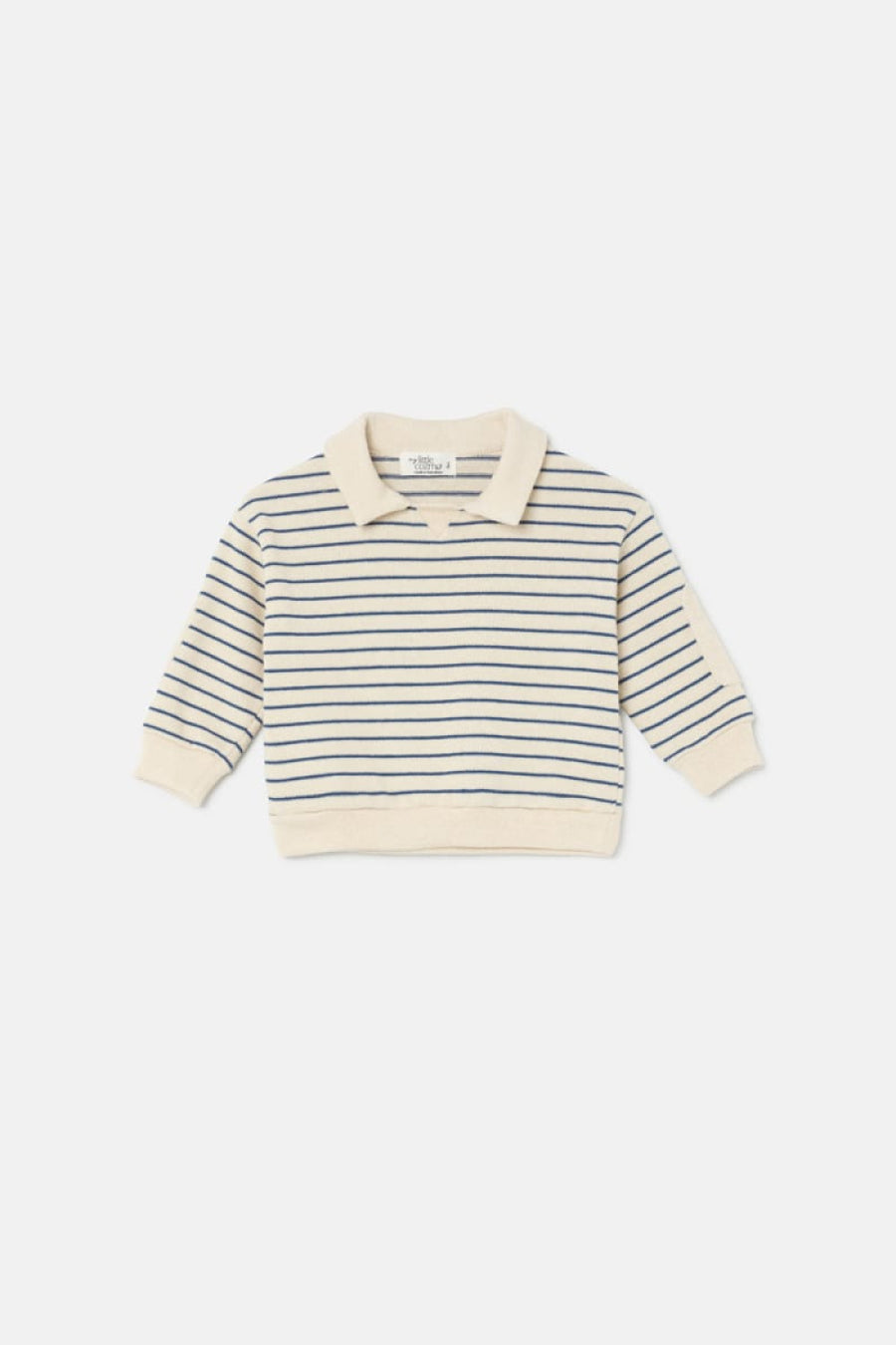 Striped Baby Sweater - Blue-Stone - 3M - Collared Shirt