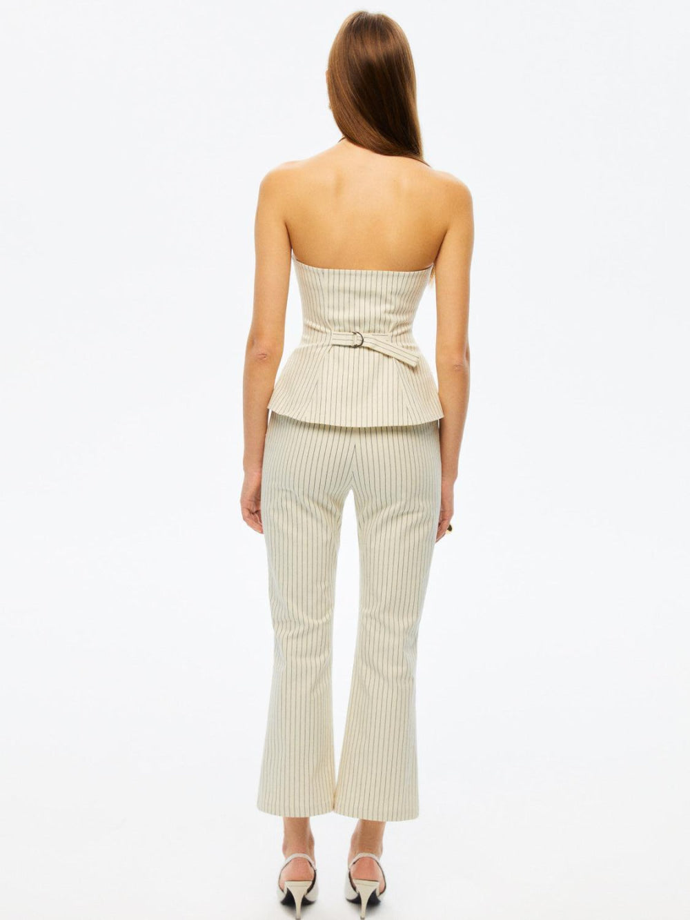 Striped Wide-Leg Pants - Multi-colored - Trouser