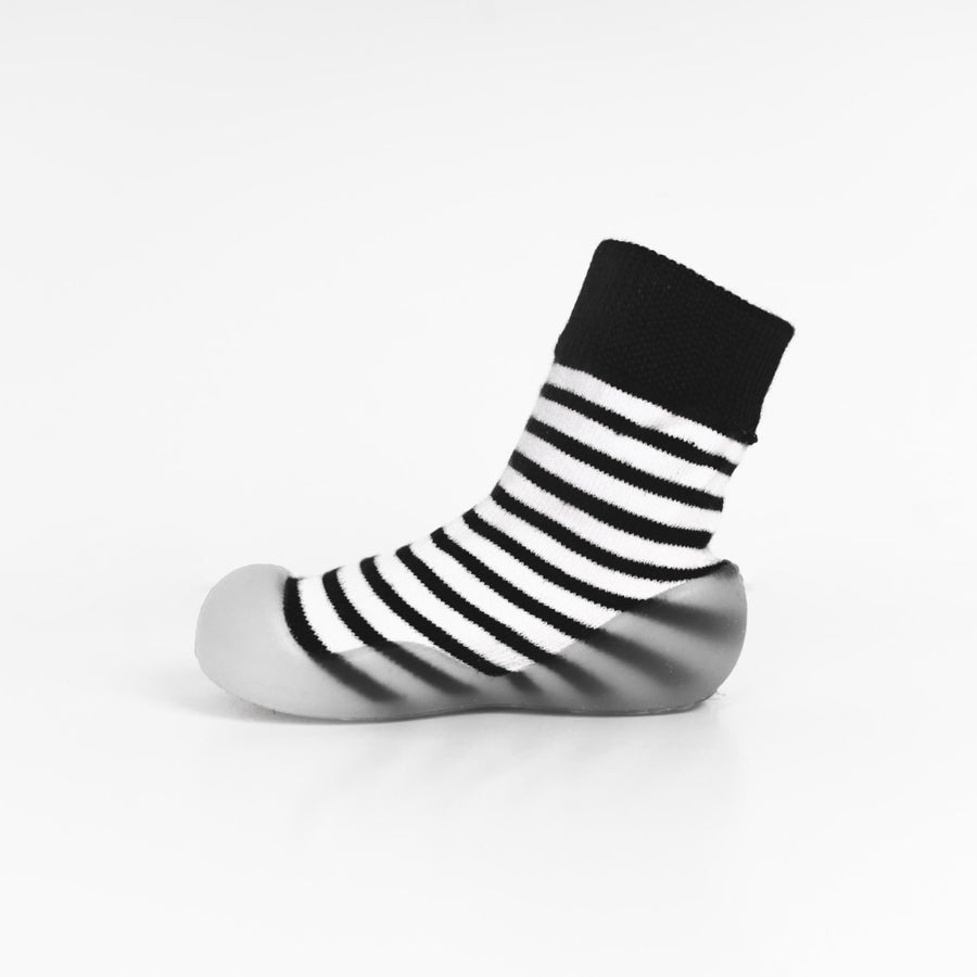 Stripey SlipKix - Black Stripes - Shoes