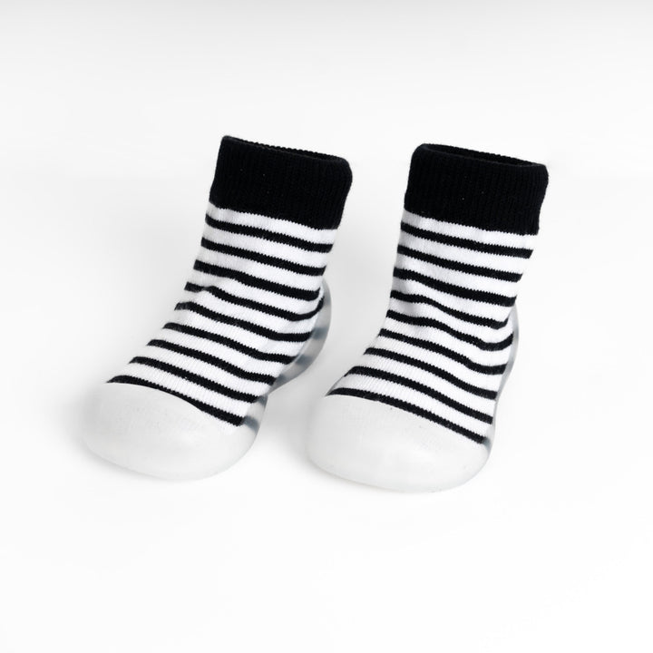 Stripey SlipKix - Black Stripes - Shoes