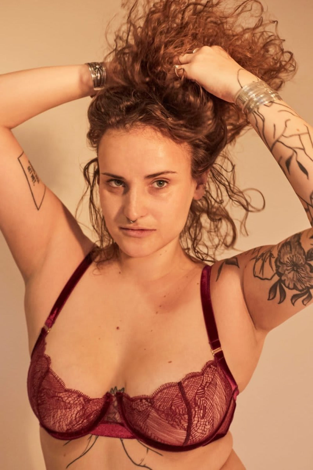 Stronger Than You Think Demi Bra - Burgundy - Bra