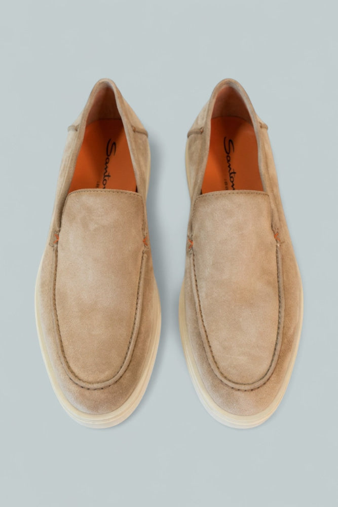 Suede Loafer - Brown - 9 1/2 UK - Loafers