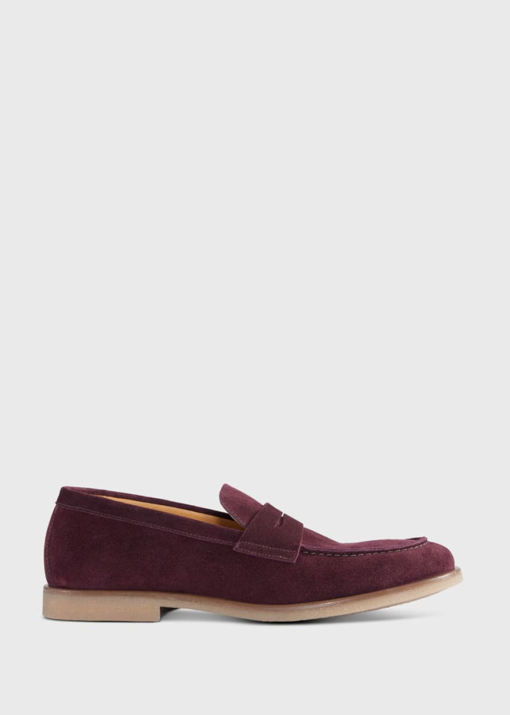 Suede Matthew Loafer - Berry - Loafers