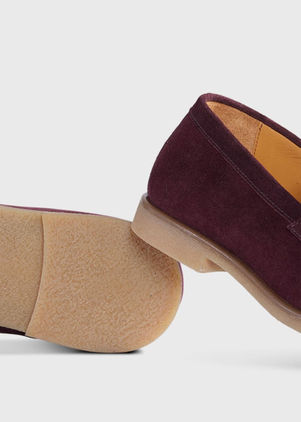 Suede Matthew Loafer - Berry - Loafers