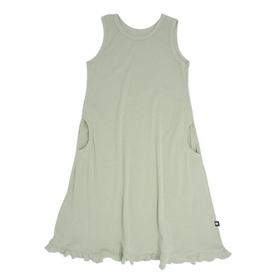 Summer Boho Dress - Desert Sage Ribbed - Dresses