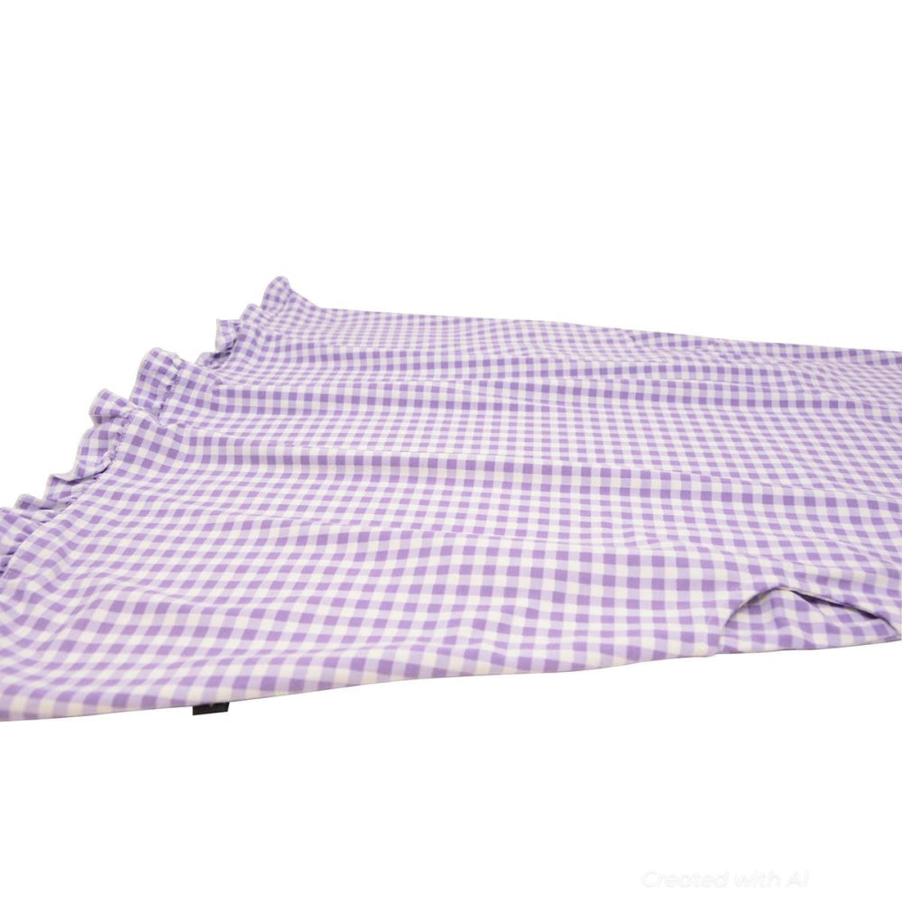 Summer Boho Dress - Gingham Purple - Dresses