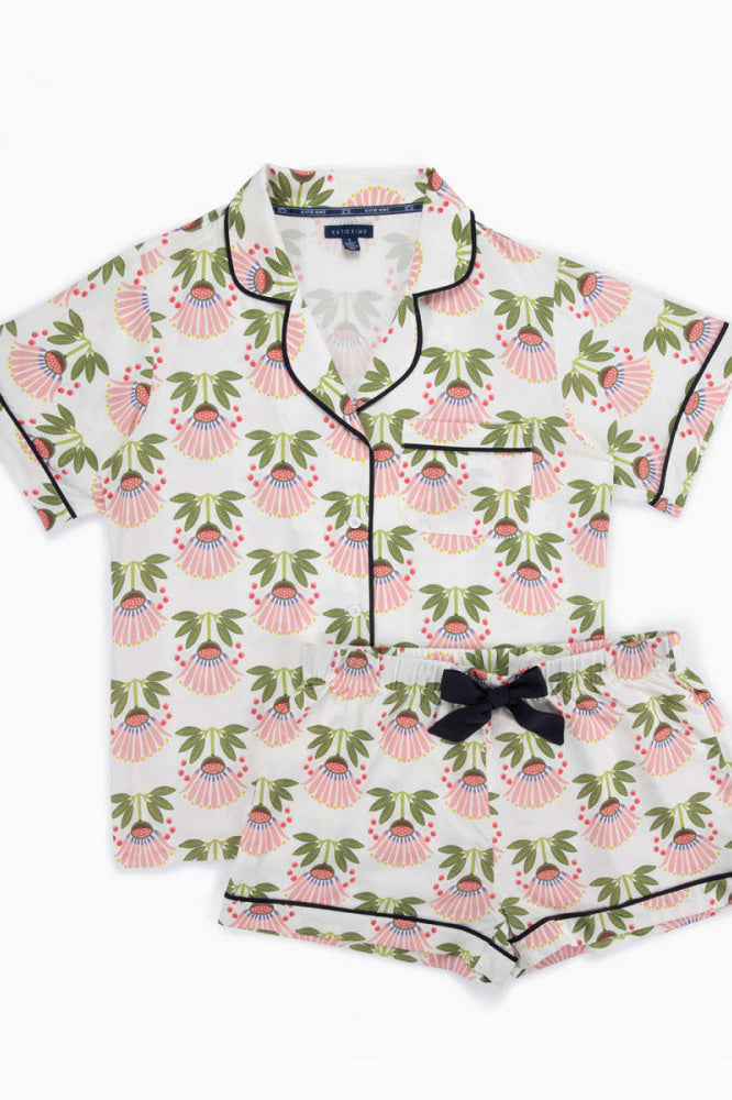 Summer Bouquet Pajama Shorts Set - Multi - Pajamas
