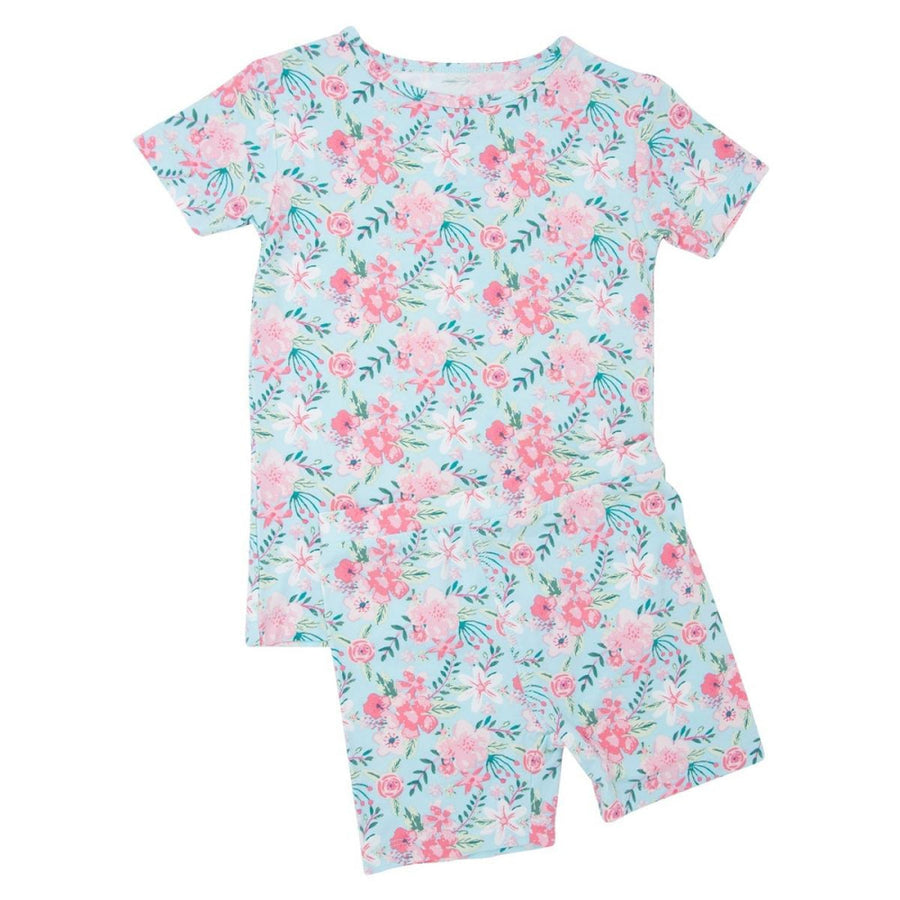 Summer PJ - Aqua Floral - Pajamas