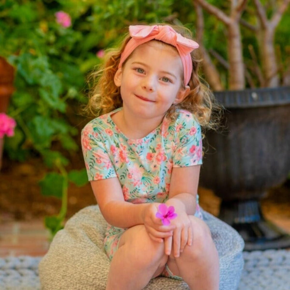 Summer PJ - Aqua Floral - Pajamas
