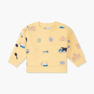 Summer Sporty Sweatshirt - In the Sandbox - 0-3m - Crewneck Sweatshirt
