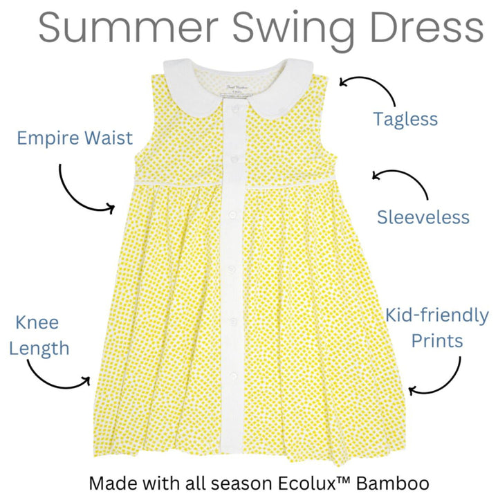 Summer Swing Dress - Purple Basketweave - Dresses