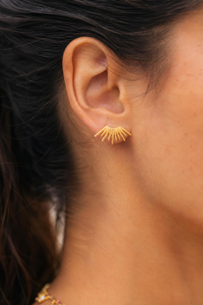 Sun Studs ~ Salty Pendants - 925 Sterling - One Size - Earrings