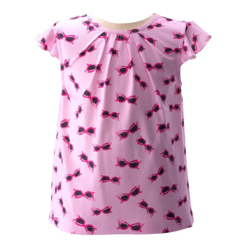 Sunglasses Ruffle Top - Shirt
