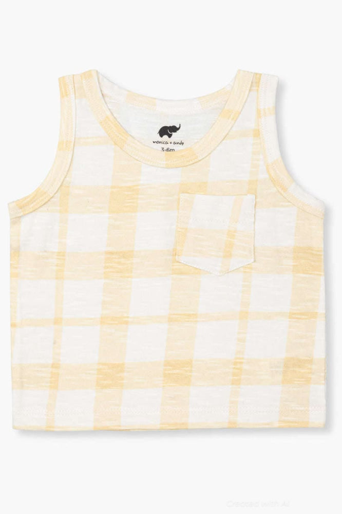 Sunshine Tank Top - Yellow Gingham - Tank Top