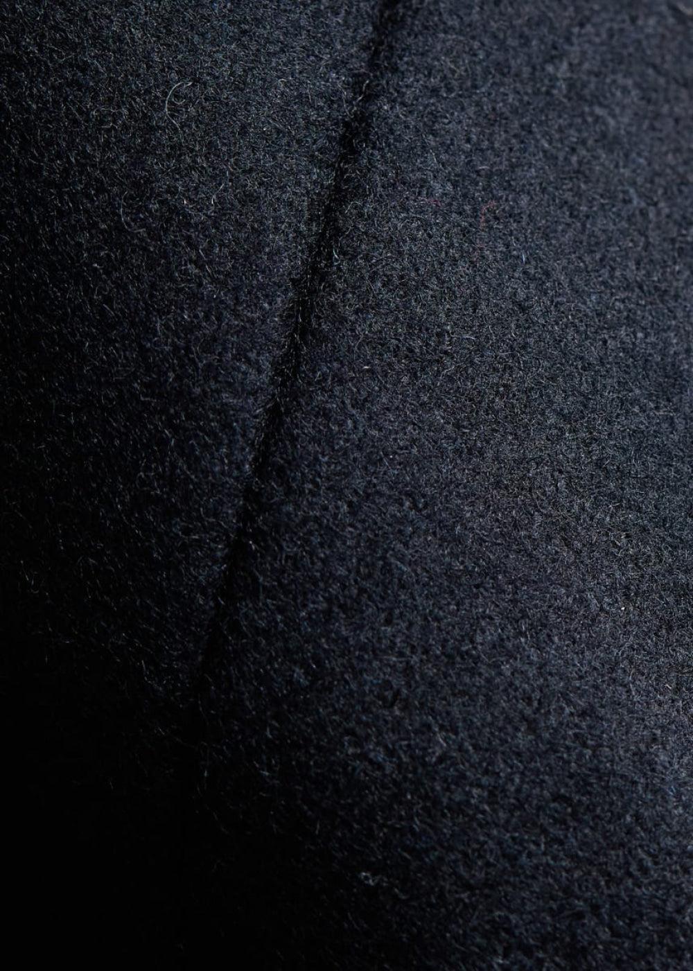 Super 100 Wool Flannel Gurka Pant - Black - Pants