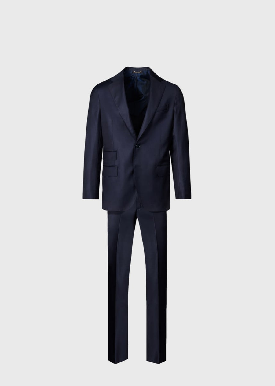 Super 110 Basic Soft Construction Suit - Navy - 46 - Suit