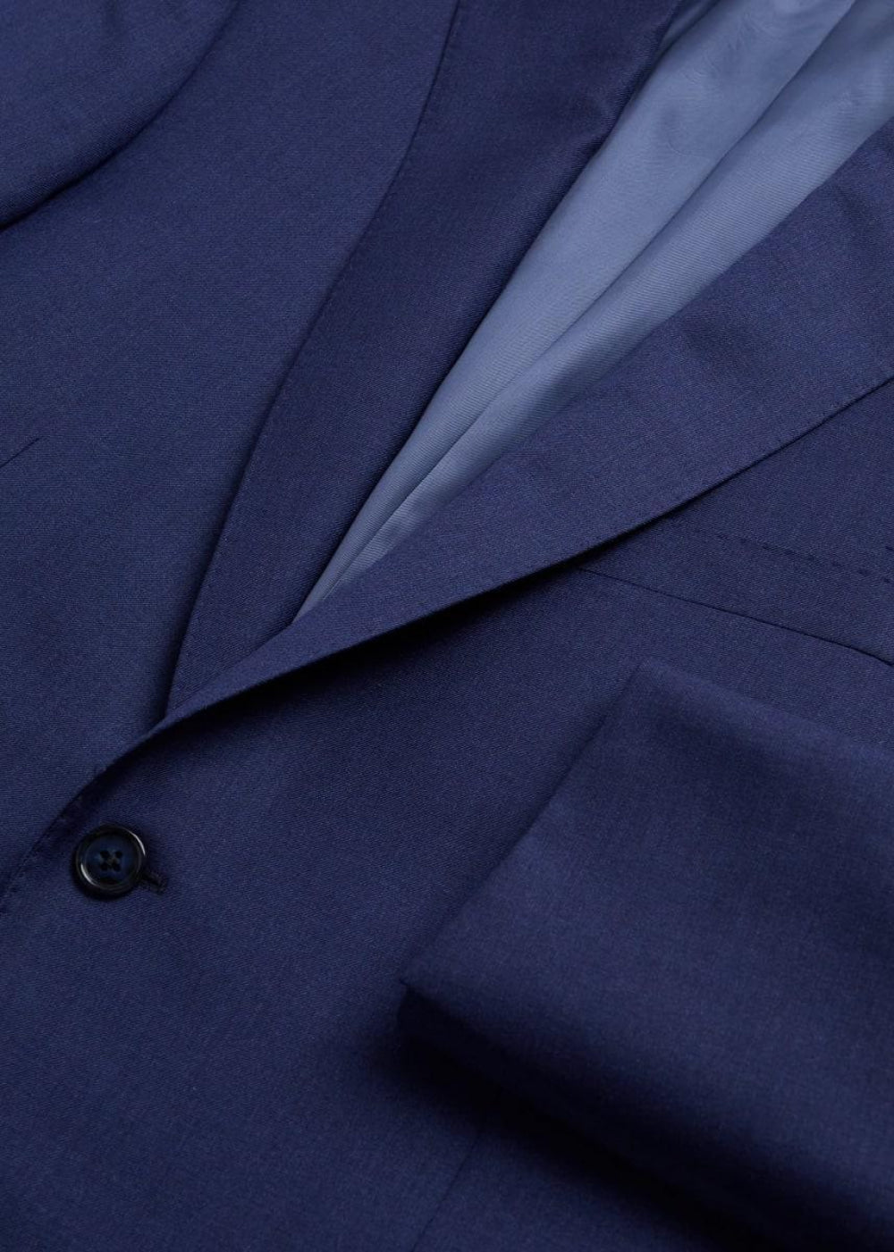 Super 110s Wool Paul Suit - Mid Blue - Suit