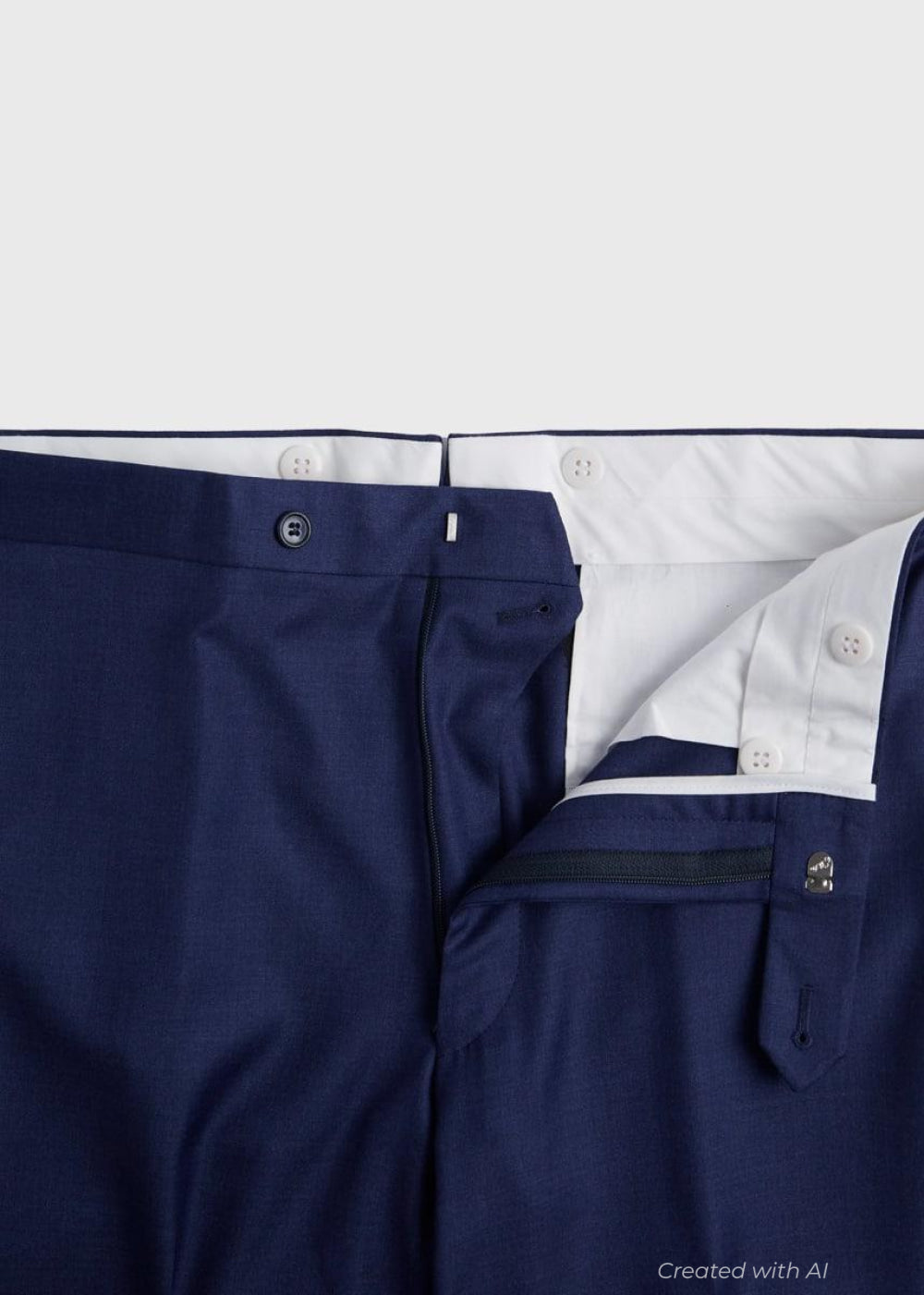 Super 110s Wool Paul Suit - Mid Blue - Suit