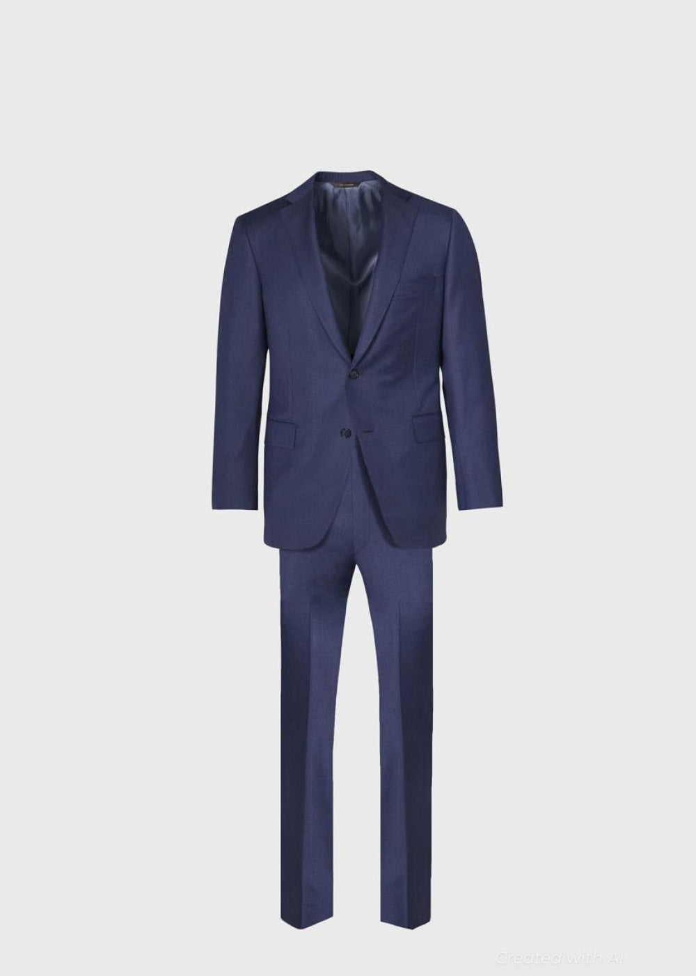 Super 110s Wool Paul Suit - Mid Blue - Suit