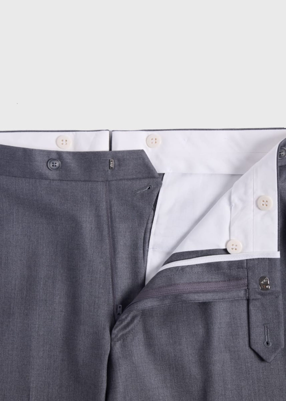 Super 110s Wool Paul Suit - Mid Grey - 42 (Short) - Suit