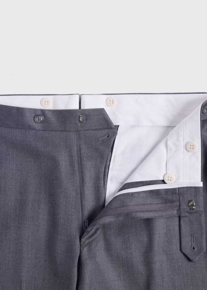 Super 110s Wool Paul Suit - Mid Grey - 42 (Short) - Suit