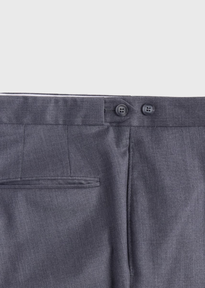 Super 110s Wool Paul Suit - Mid Grey - 42 (Short) - Suit