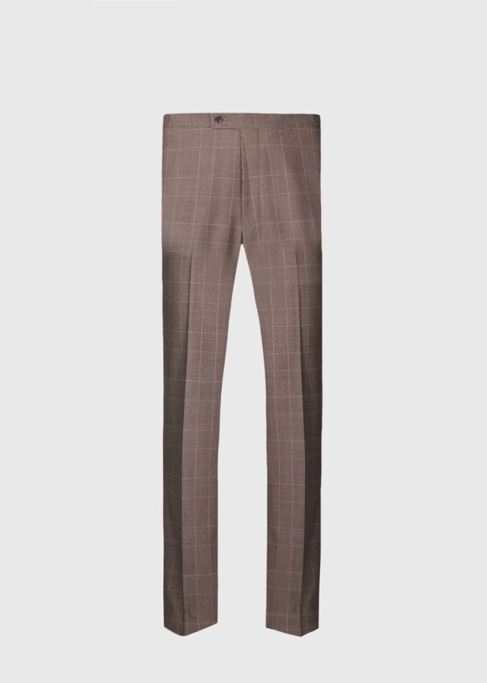 Super 120s Wool Plaid Colman Suit - Solid - 42 (Long) - Suit
