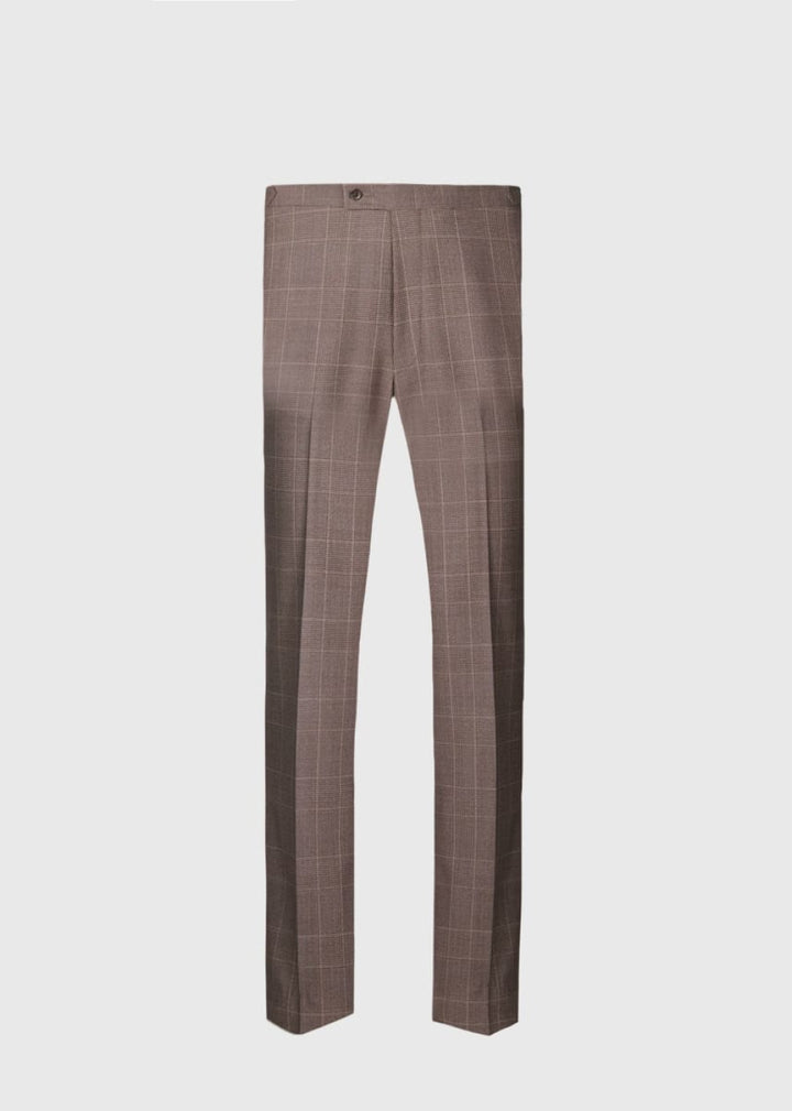 Super 120s Wool Plaid Colman Suit - Solid - 42 (Long) - Suit