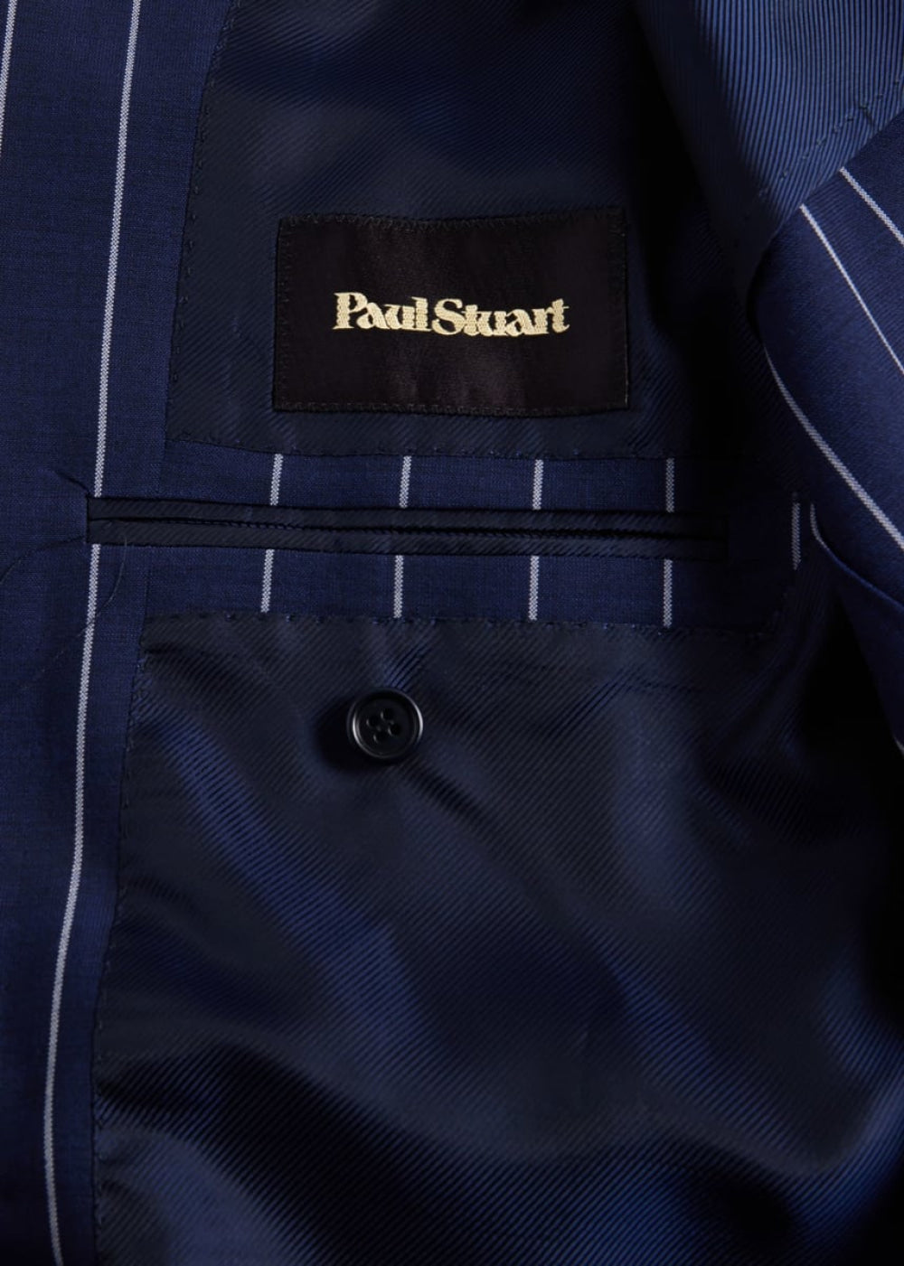 Super 130s Stripe Suit - Blue - Suit