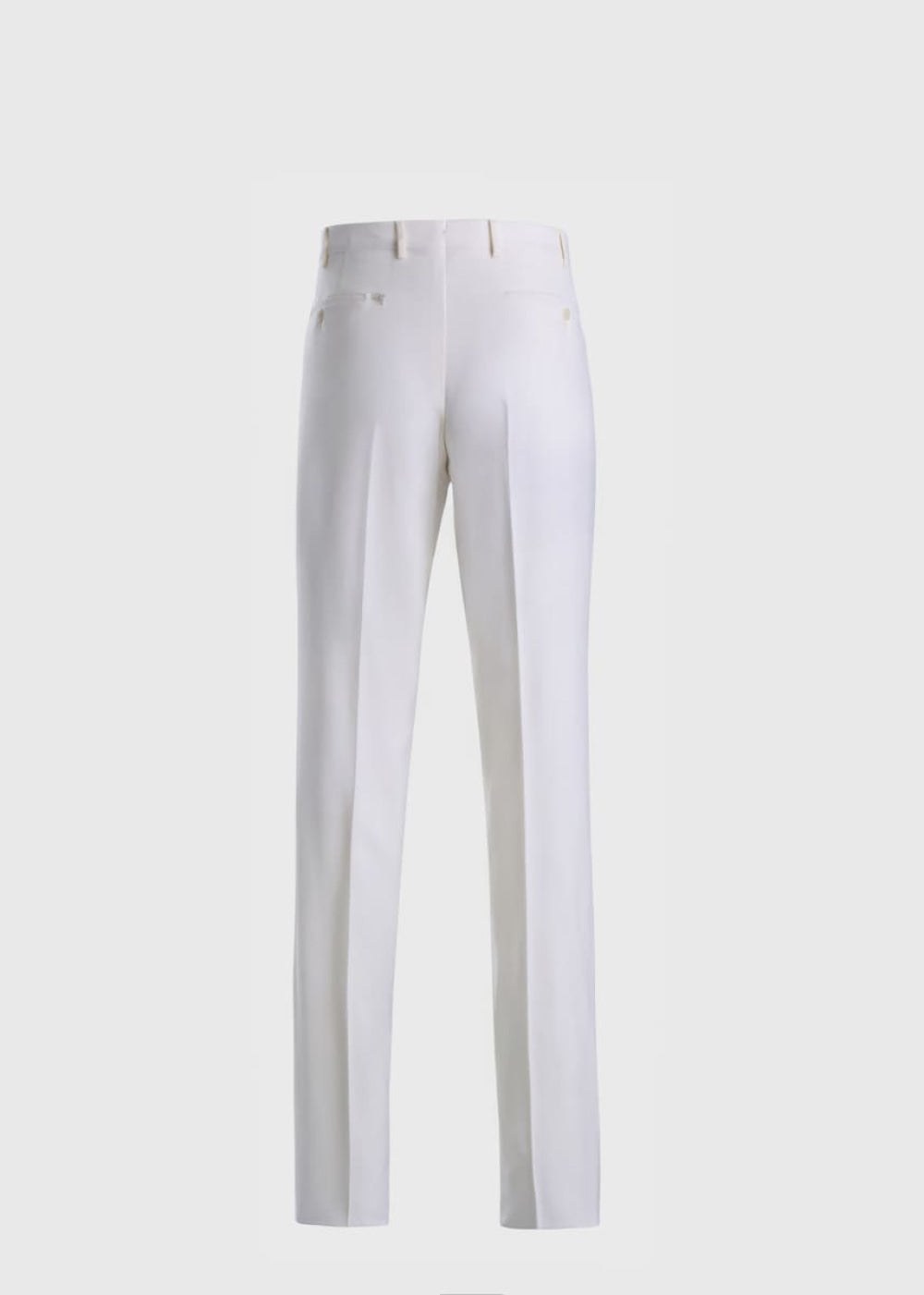 Super 130s Wool Clearcut Trouser - White - 36 Regular - Trouser