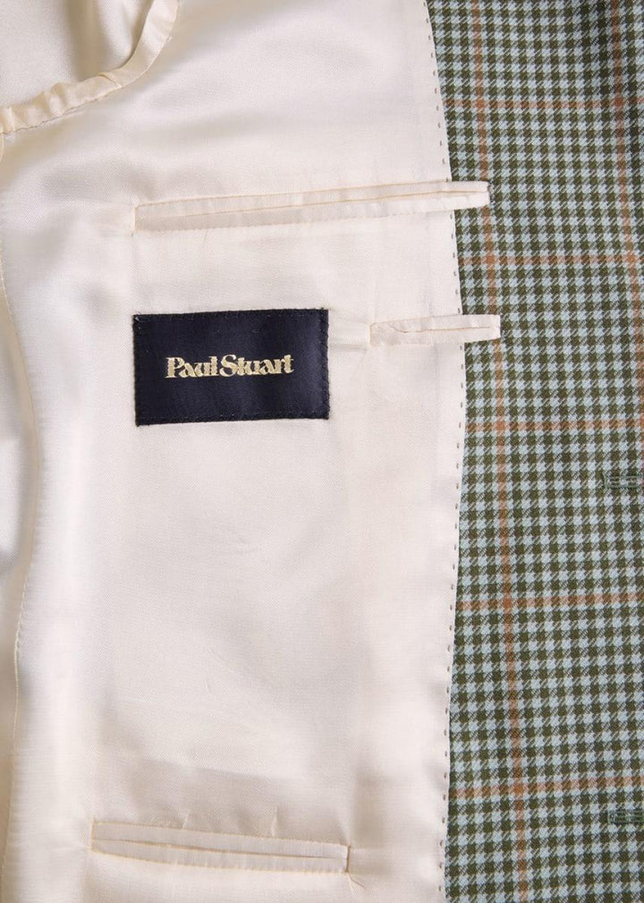 Super 140s Wool Plaid Jacket - Sage - Blazer