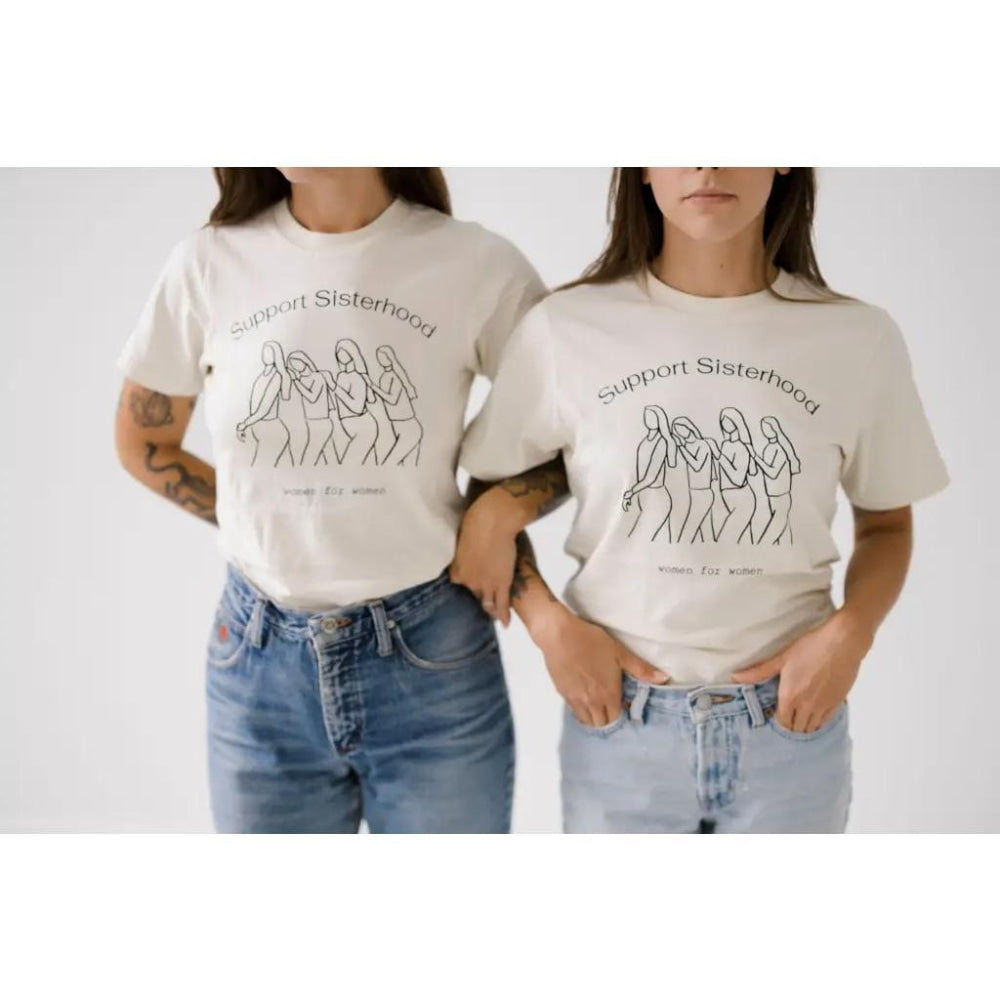 Support Sisterhood Relaxed Tee for Adults - t-shirt - baby