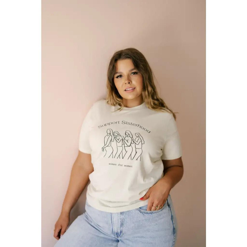 Support Sisterhood Relaxed Tee for Adults - t-shirt - baby