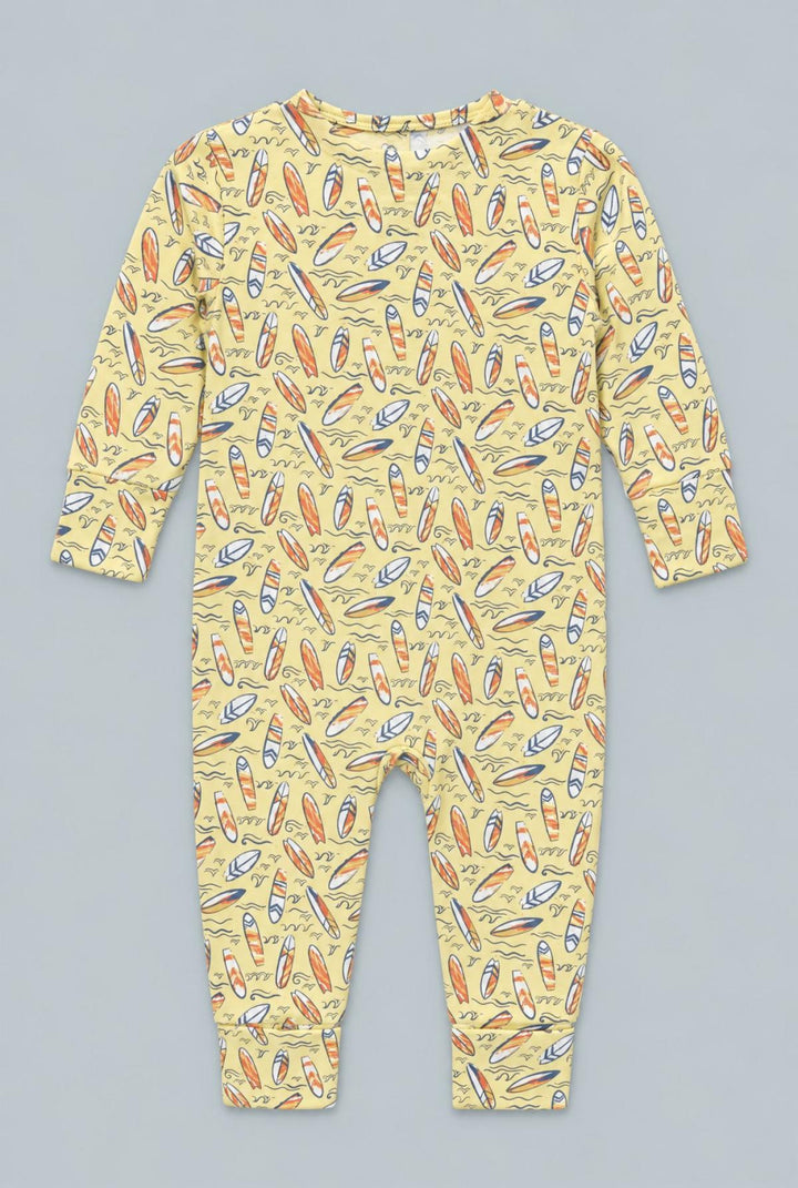 Surfboard Waves Convertible Romper - Sunset Surf - Romper