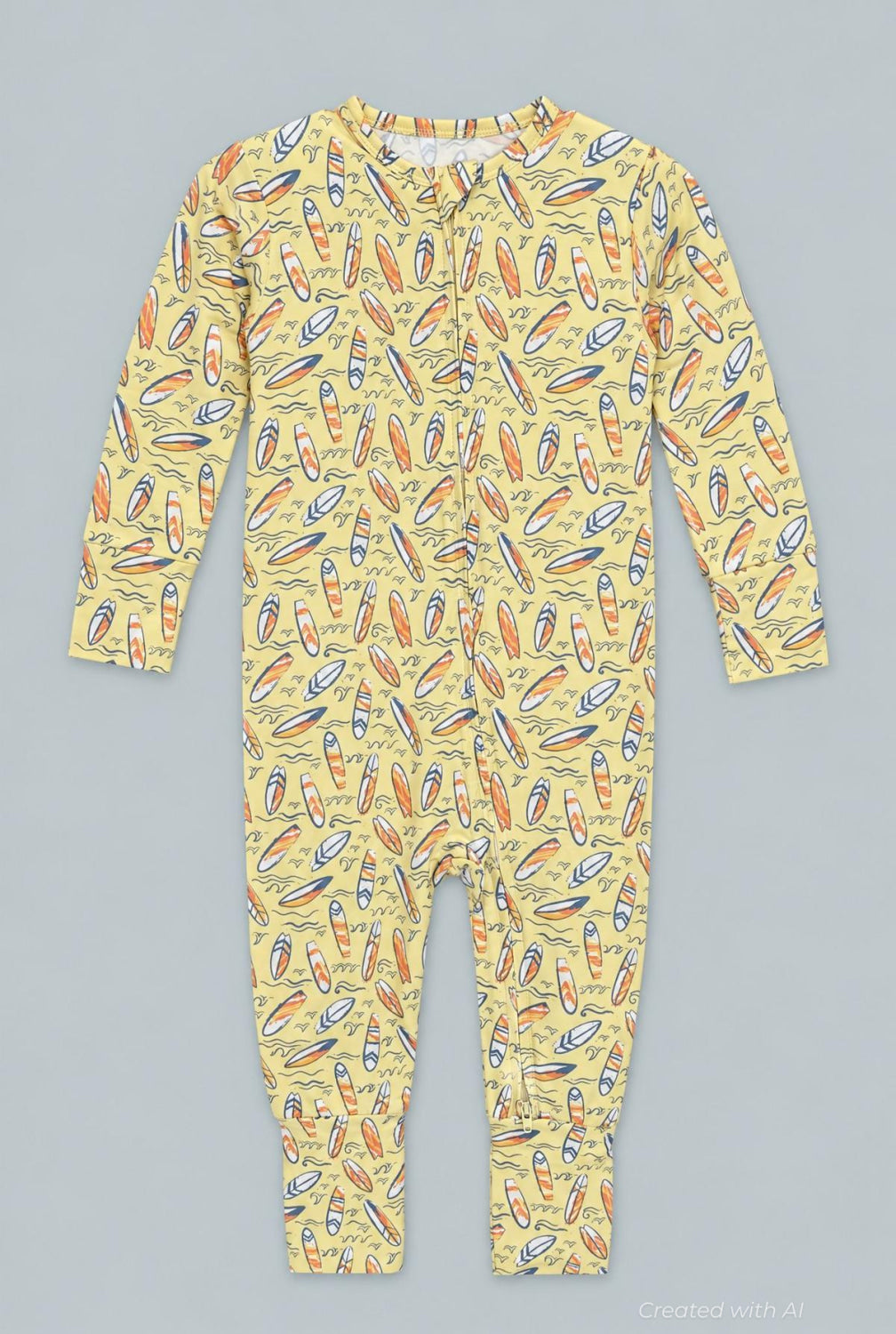 Surfboard Waves Convertible Romper - Sunset Surf - Romper