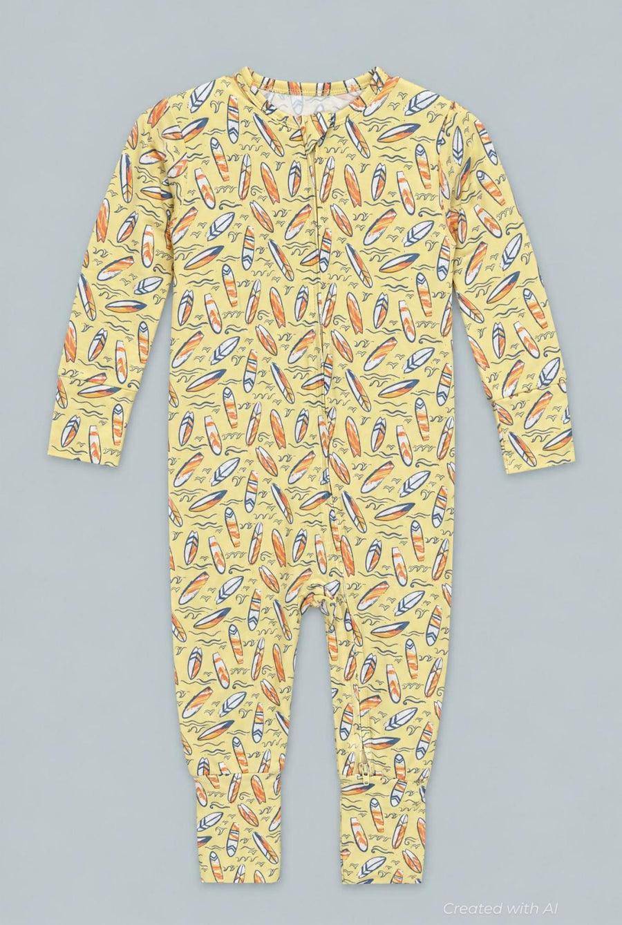 Surfboard Waves Convertible Romper - Sunset Surf - Romper