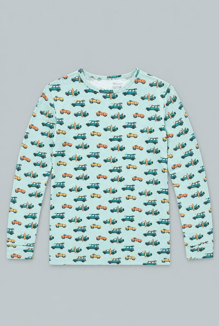 Surfing Beach Big Kid Pajama - Check The Surf - Pajamas