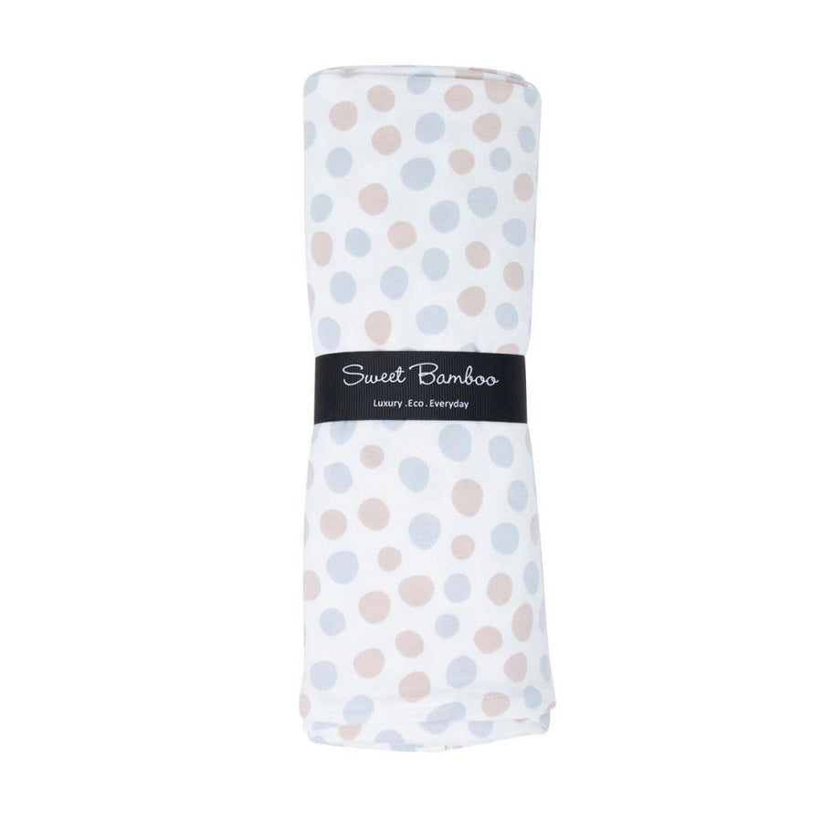 Swaddle - Polka Dot Grey - OS - Blanket
