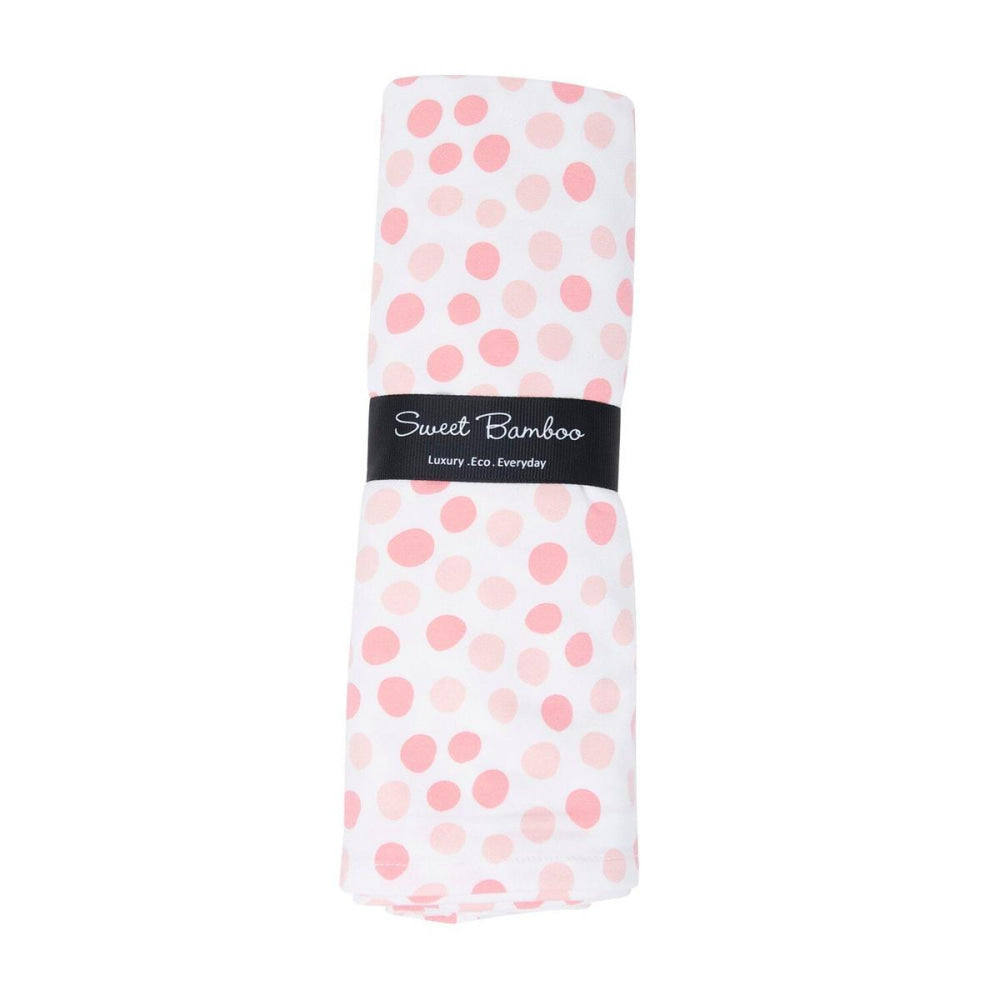 Swaddle - Polka Dot Pink - OS - Blanket