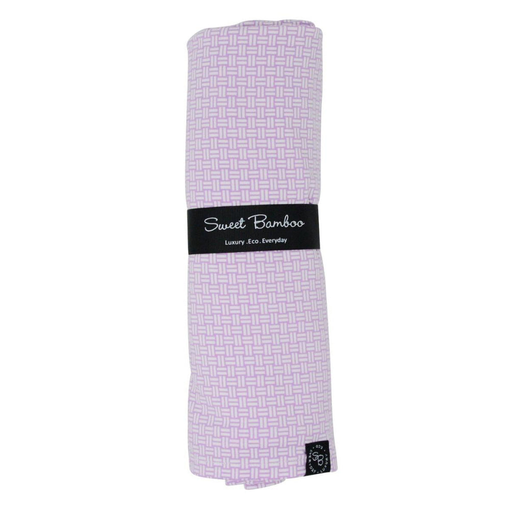 Swaddle - Purple Basketweave - OS - Blanket