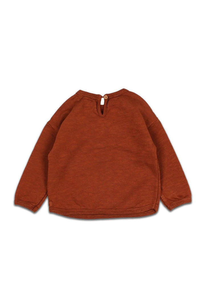 Baby Fleece Sweatshirt - Rust Sweatshirt Buho 