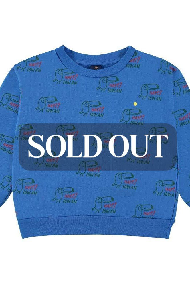 Sweatshirt Allover Toucan - Sea Blue - Sweatshirt