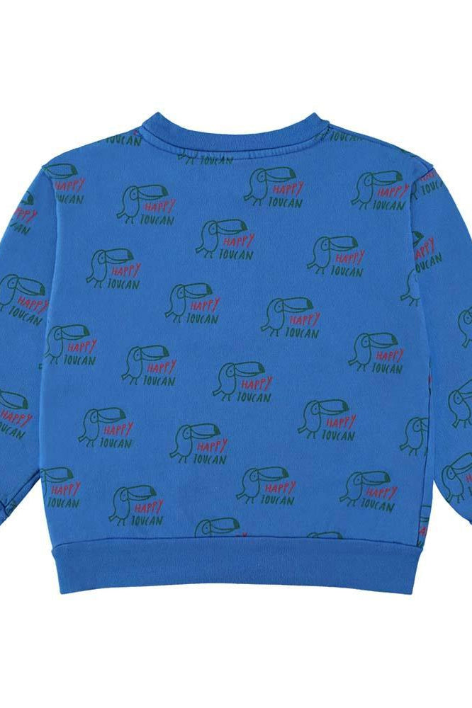 Sweatshirt Allover Toucan - Sea Blue - Sweatshirt