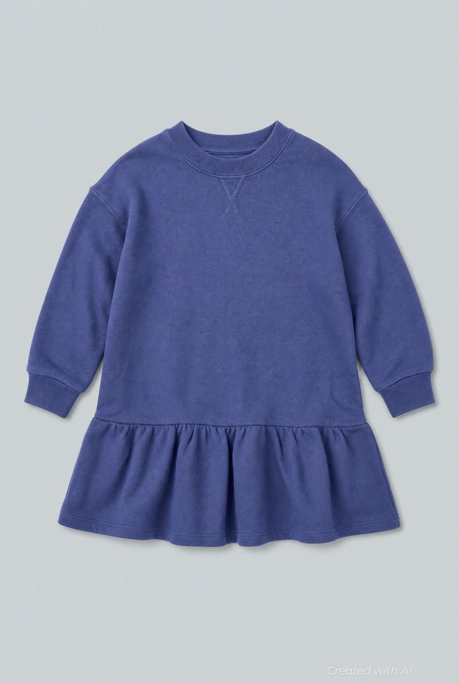 Sweatshirt Dress - Navy - Dresses