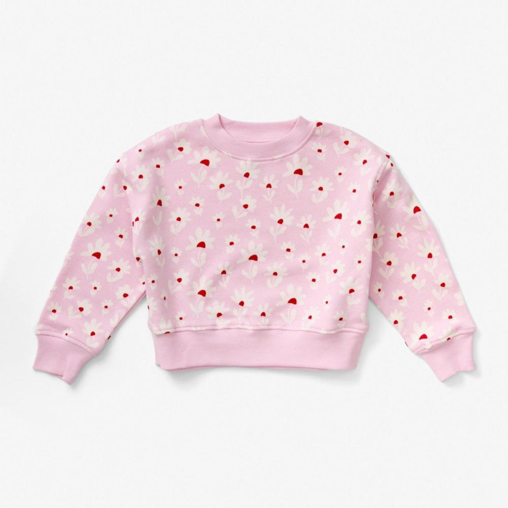 Sweatshirt - Flower Field Peony - Crewneck Sweatshirt