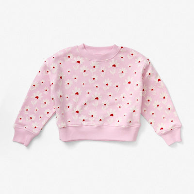 Sweatshirt - Flower Field Peony - Crewneck Sweatshirt